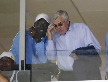 Dean Smith and Michael Jordan